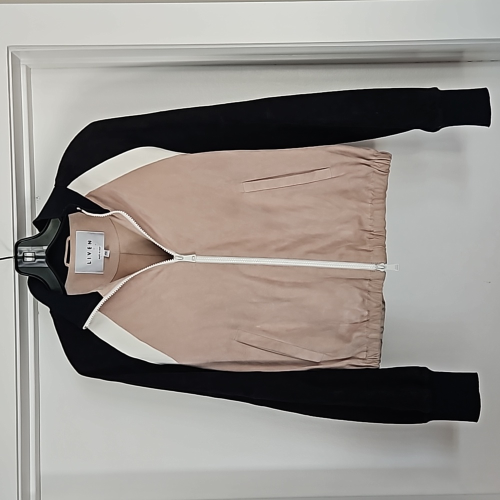 LIVEN TRI COLOR SUEDE JACKET